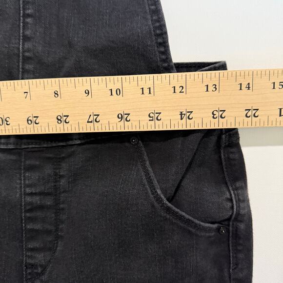 Levi's Black Denizen Jean Overalls Jumpsuit Women's Small Slim Ankle Crop - Picture 11 of 12